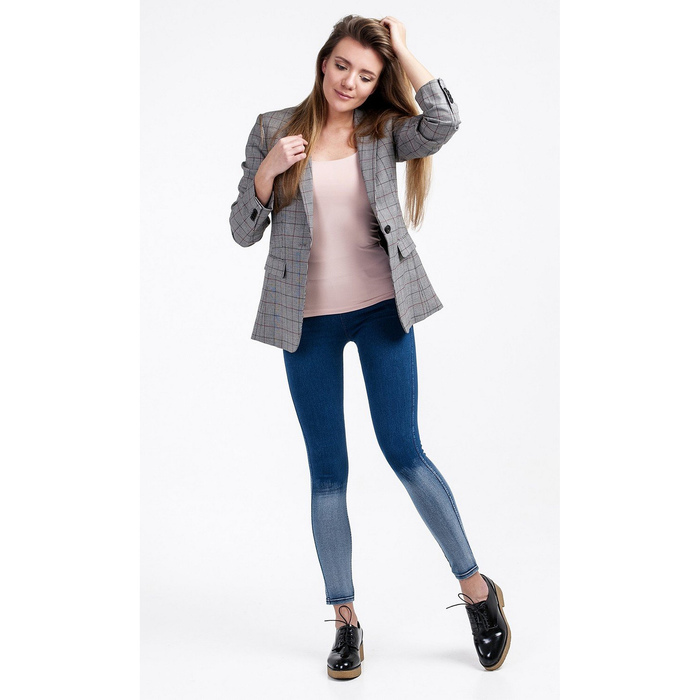 Джеггинсы женские 9726 цвет синий, р-р 42, рост 170