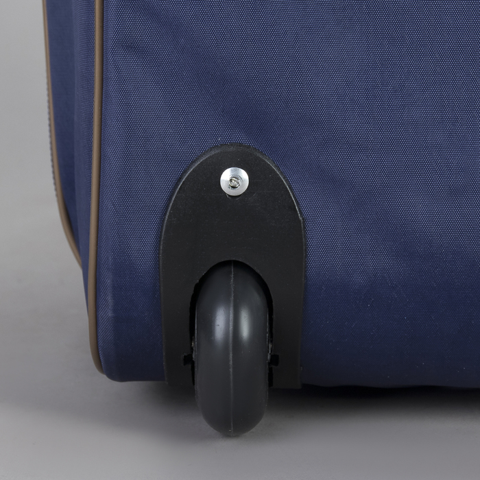 Чемодан малый с сумкой "Цветные тропики", отдел на молнии, наружный карман