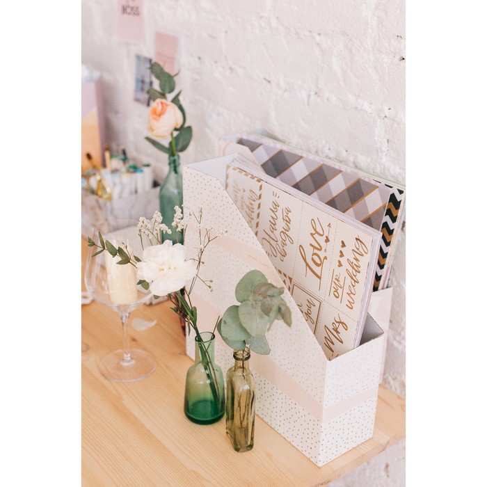 Органайзер для скрап бумаги «Мрамор», 31 х 31 х 9,5 см