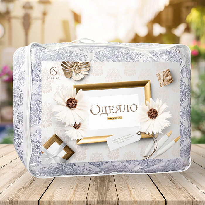 Одеяло Elegance Line 200х215 иск.лебяжий пух 350 гр/м, пэ 100%
