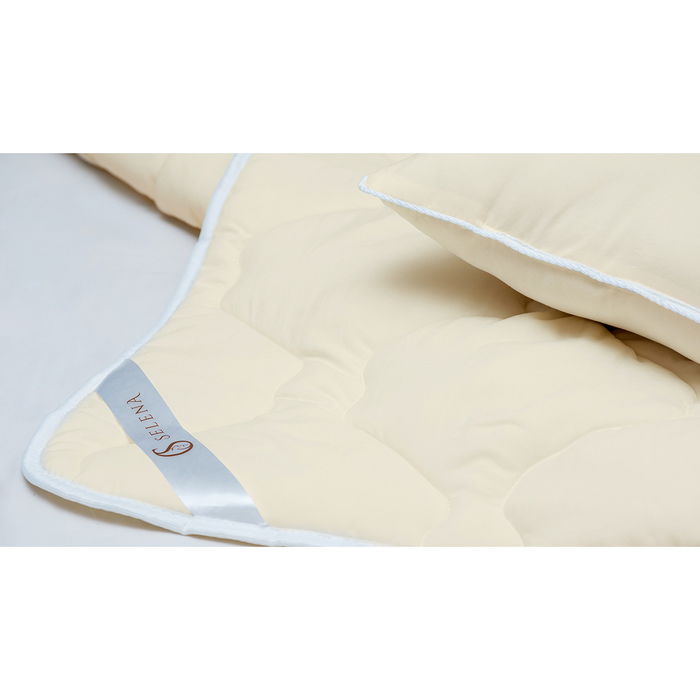 Одеяло Crinkle line всесезонное 172х205 иск.лебяжий пух, микрофибра 250 гр/м, пэ 100%