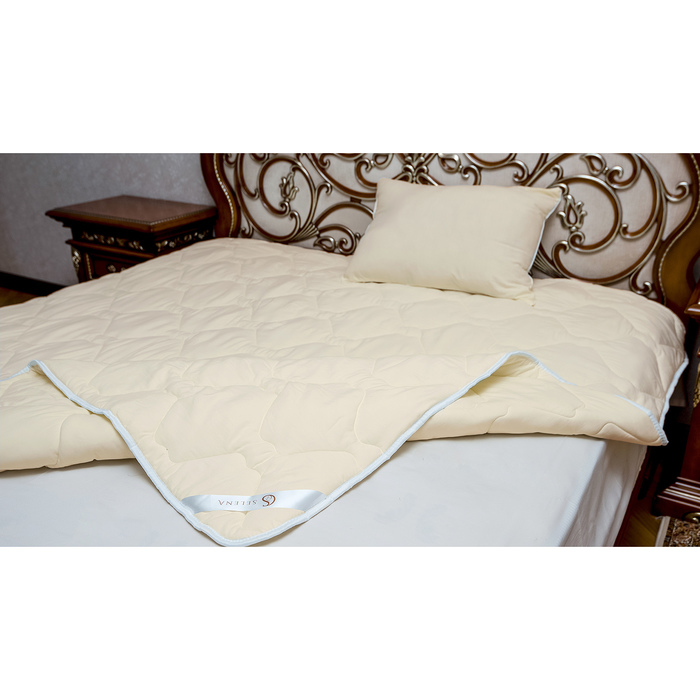 Одеяло Crinkle line всесезонное 172х205 иск.лебяжий пух, микрофибра 250 гр/м, пэ 100%