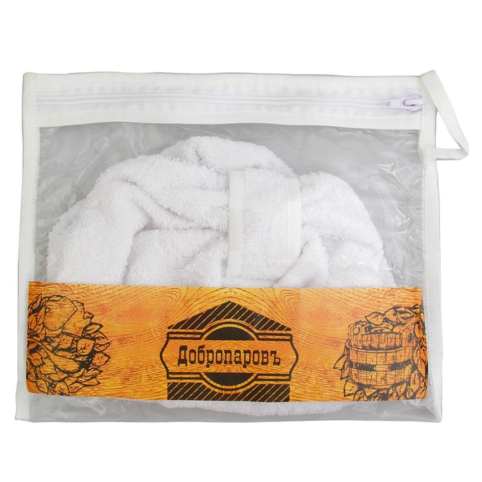 Килт махровый "Добропаровъ" белый, размер: 54-60