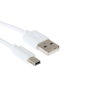 Кабель LuazON, miniUSB - USB, 1 А, 1.8 м, белый