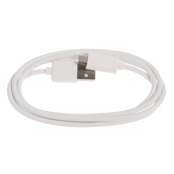Провод Luazon USB - Micro USB, 1 метра, белый, зарядка и передача данных