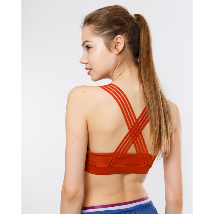 Топ женский спортивный 2770-2 (302440) цвет кирпичный, р-р 48 (L)