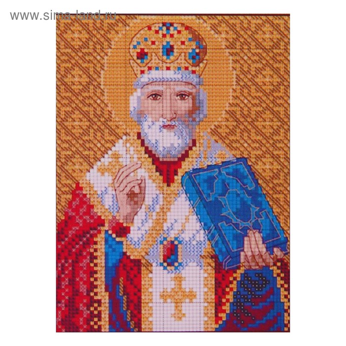 

Алмазная мозаика «Святой Николай Чудотворец», 34 цвета