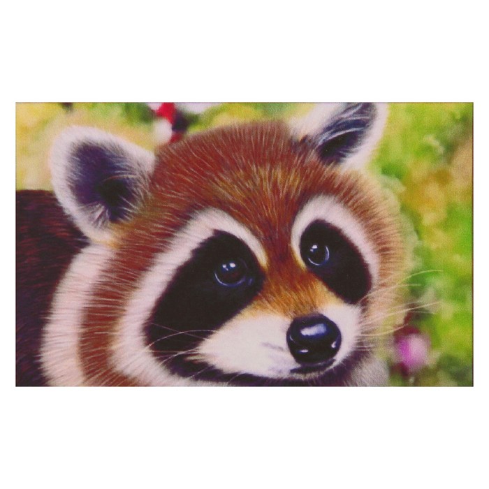 Алмазная мозаика "Енот-полоскун", 30 цветов