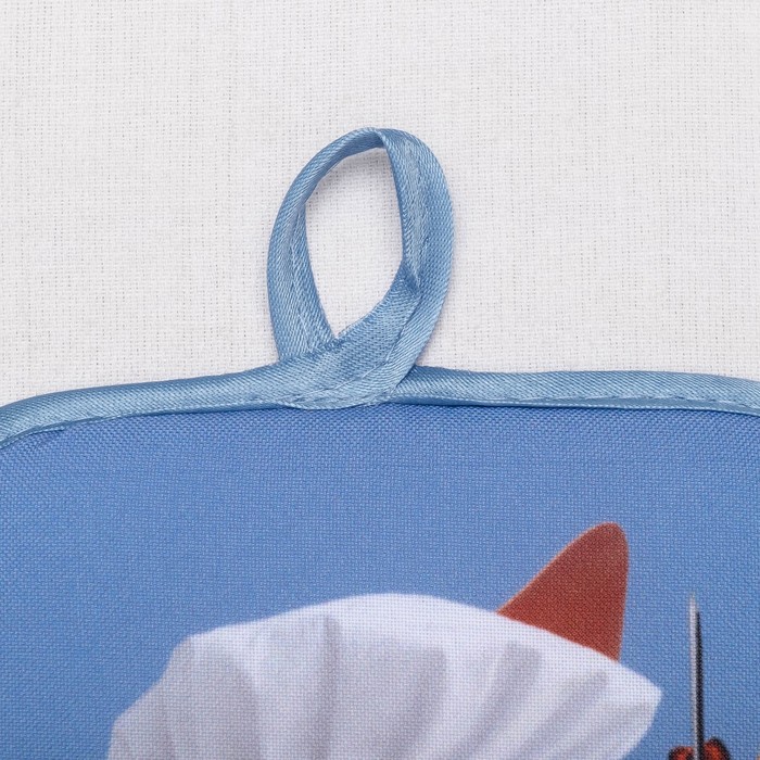 Кухонный набор "Шашлык" ГК-30 (фартук 60х80, прихватка 22х15) джинса, 100% п/э