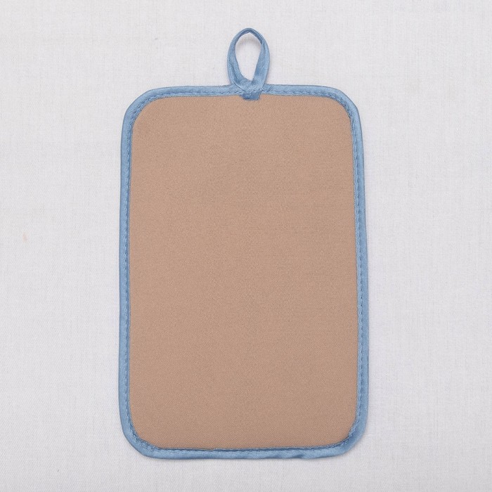 Кухонный набор "Моряк" ГК-22 (фартук 60х80, прихватка 22х15) синий, 100% п/э