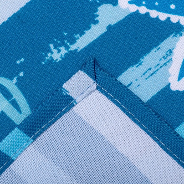 Кухонный набор "Моряк" ГК-22 (фартук 60х80, прихватка 22х15) синий, 100% п/э