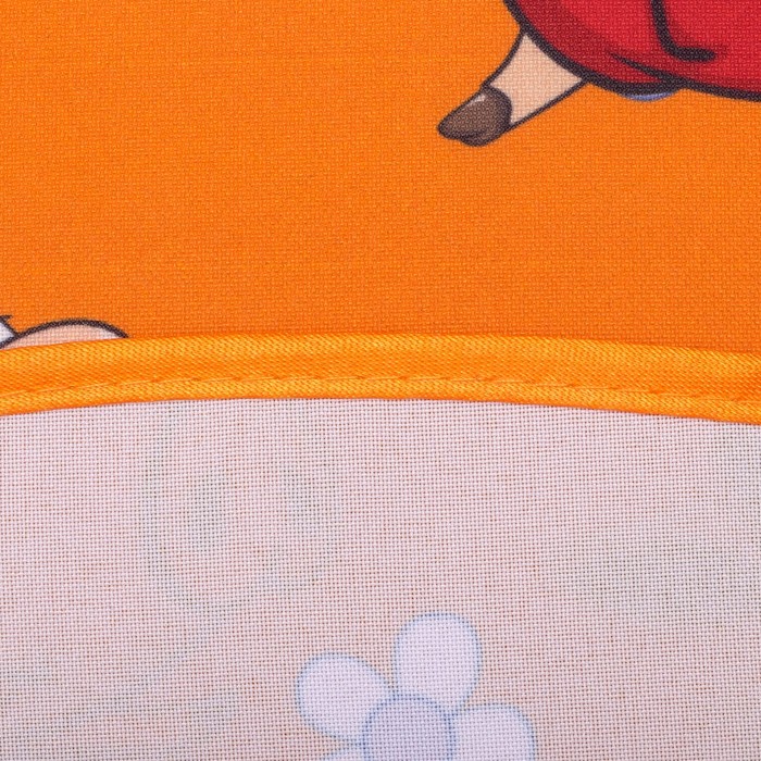 Кухонный набор "Друзья" ГК-20 (фартук 64х70, прихватка 17х17) оранжевый, 100% п/э