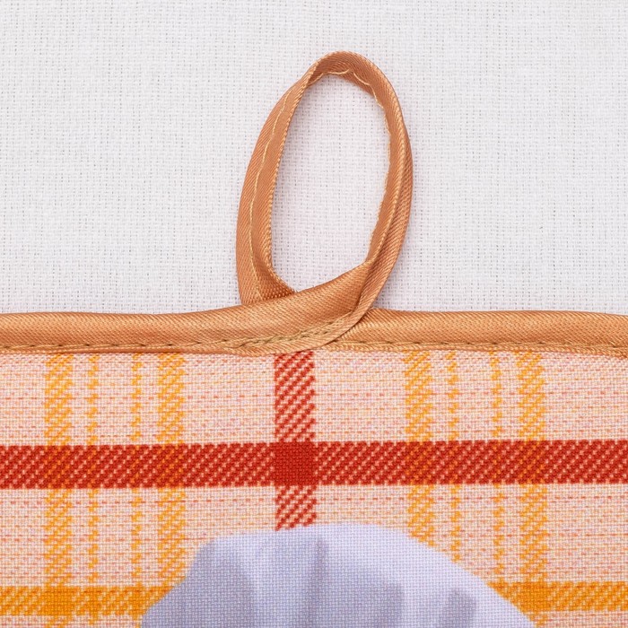 Кухонный набор "Поварята" ГК-10 (фартук 64х70, прихватка 22х15) оранжевый, 100% п/э