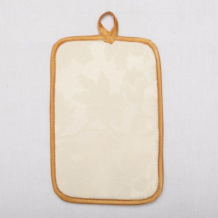 Кухонный набор "Хрю в Италии"ГК-1 (фартук 64х70, прихватка 22х15) темно-бежевый, 100% п/э