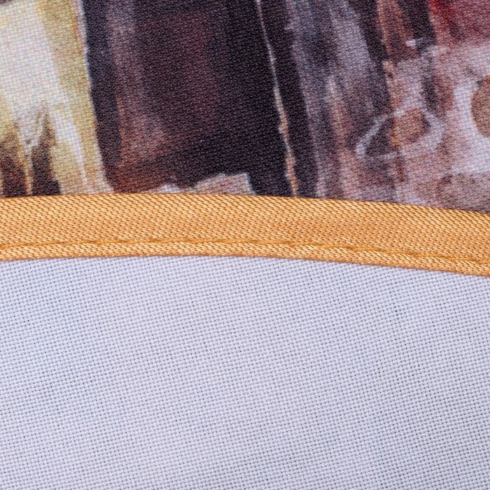 Кухонный набор "Хрю в Италии"ГК-1 (фартук 64х70, прихватка 22х15) темно-бежевый, 100% п/э