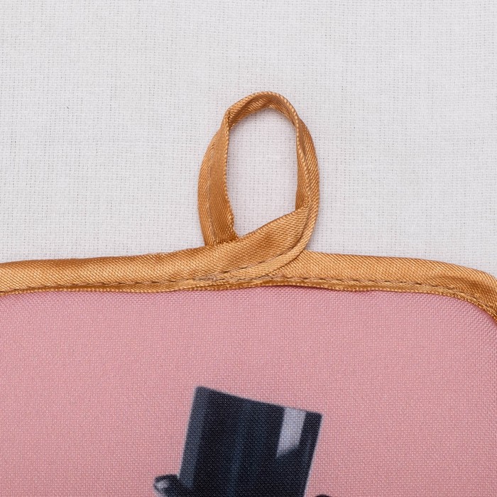 Кухонный набор "Копилка" ГК-18 (фартук 64х70, прихватка 22х15) розовый, 100% п/э