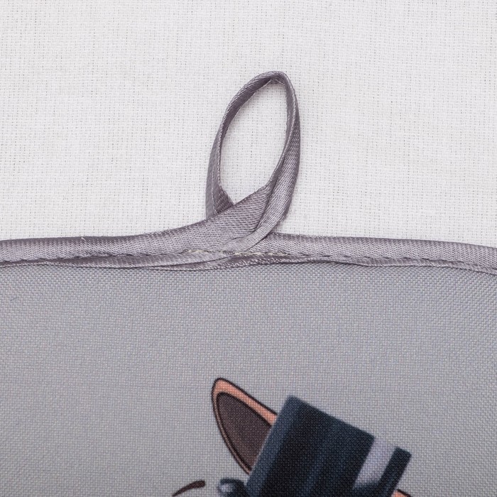 Кухонный набор "Копилка" ГК-17 (фартук 64х70, прихватка 22х15) серый, 100% п/э