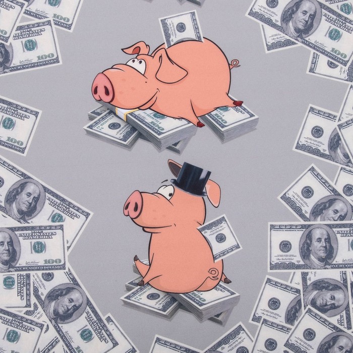 Кухонный набор "Копилка" ГК-17 (фартук 64х70, прихватка 22х15) серый, 100% п/э