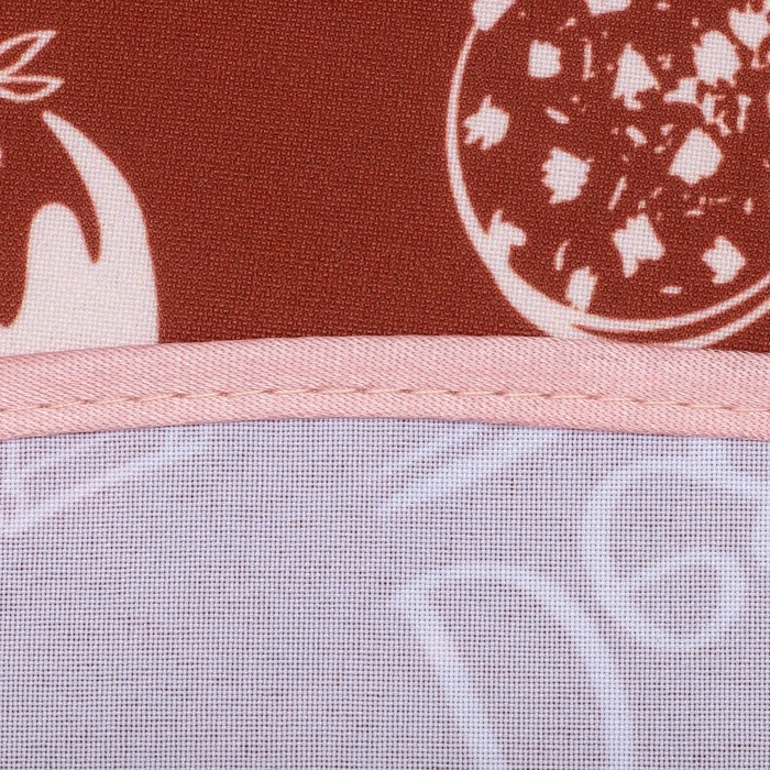 Кухонный набор "Десерт" ГК-12 (фартук 64х70, прихватка 22х15) коричневый/беж, 100% п/э