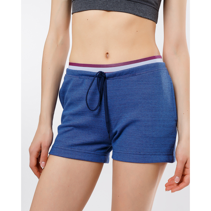 Шорты женские спортивные 1090-7 (332227) цвет синий, р-р 50 (XL)