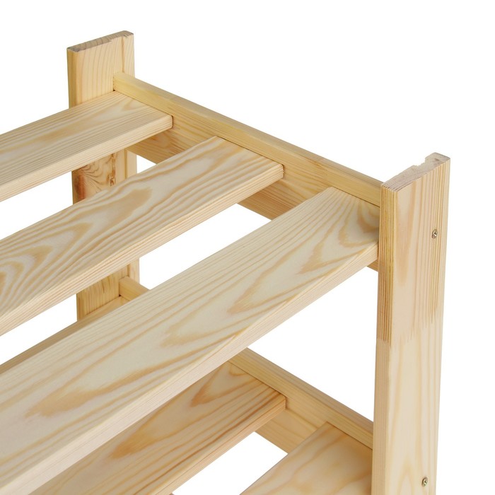 Стеллаж под обувь с 3мя полками, 52х64х31,8см