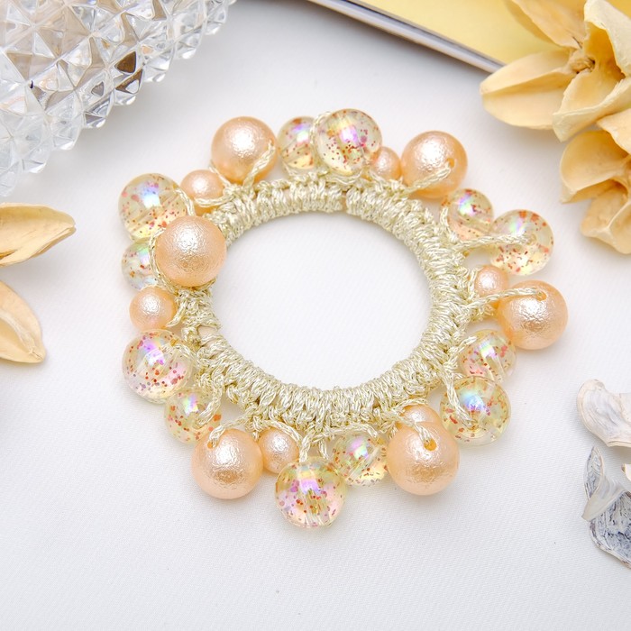 Резинка для волос "Брызги блеска" золото