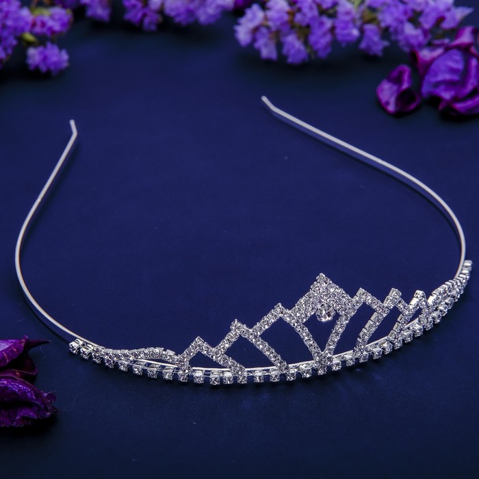 Диадема для волос "Россыпь" h-3 см великолепие