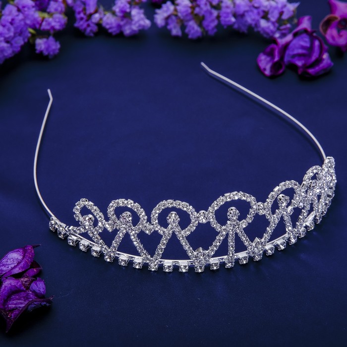 Диадема для волос "Россыпь" h-4 см одуванчики