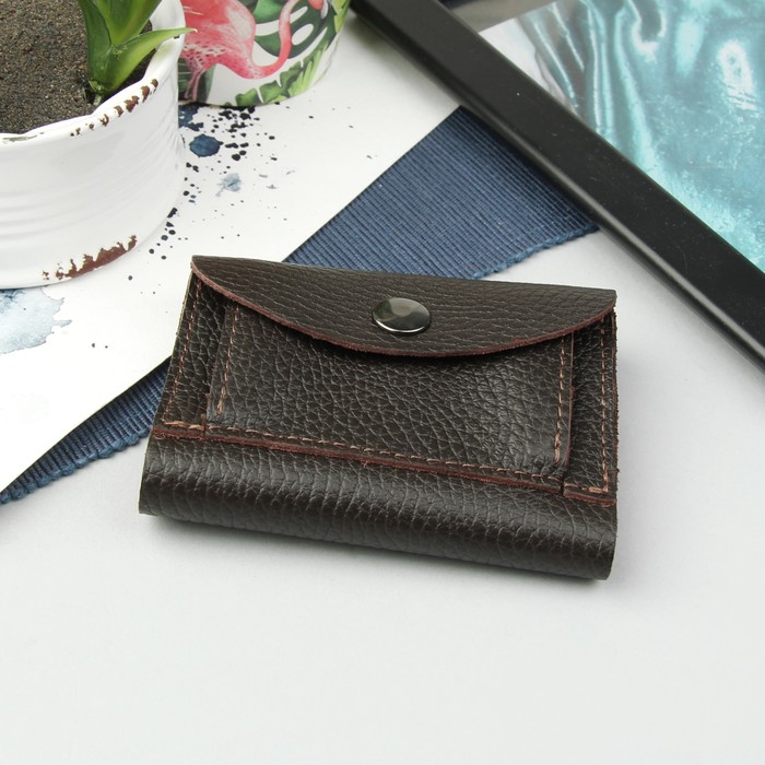 Портмоне мужское, отдел, для карт, цвет коричневый