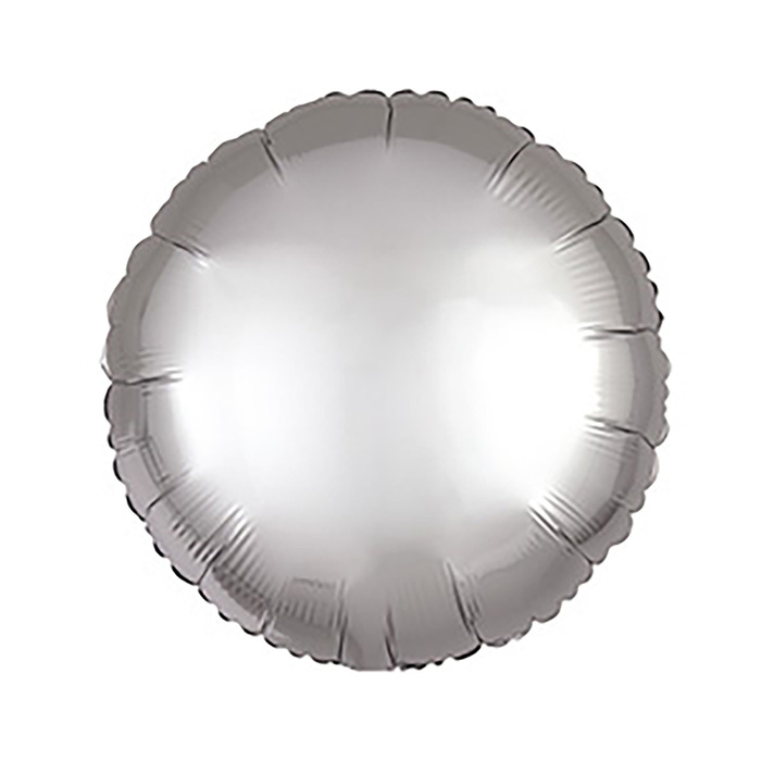 Шар фольгированный 18" "Круг" сатин Platinum, 1 шт.