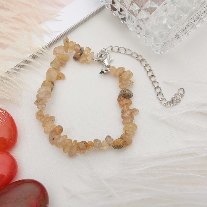 Браслет крошка 1 нить "Цитрин"