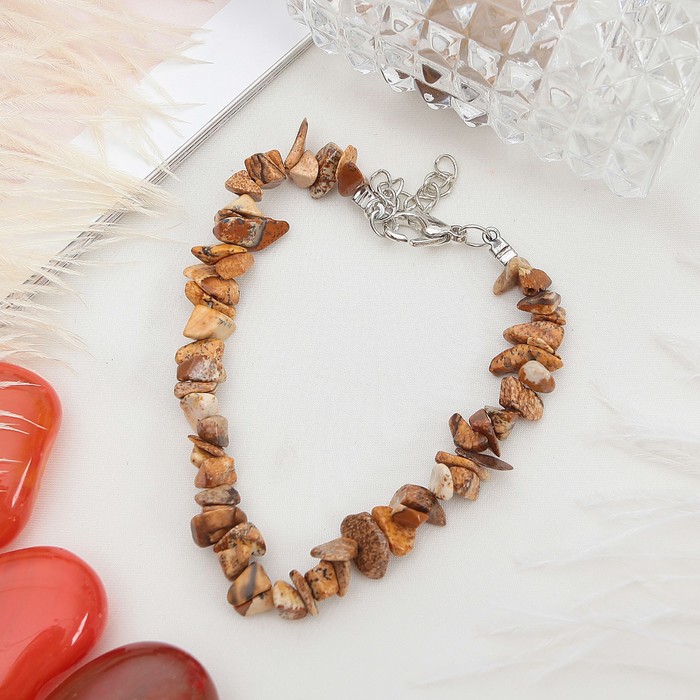 Браслет крошка 1 нить "Яшма песочная"