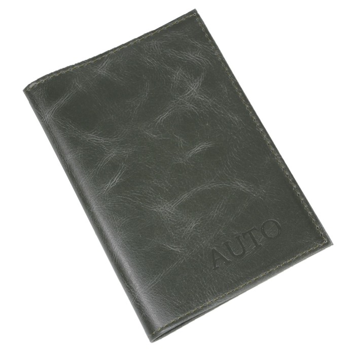 Обложка для автодокументов, цвет зелёный