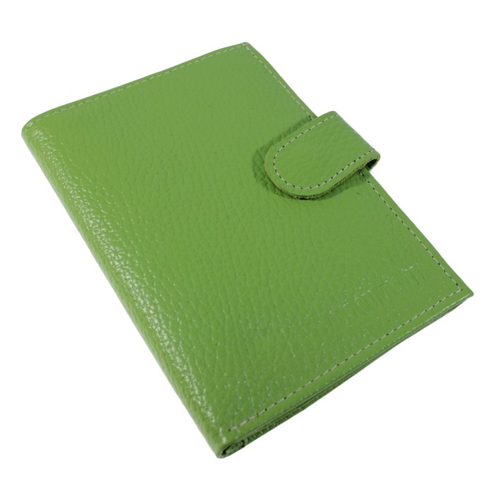 Обложка для автодокументов, отдел для паспорта, для купюр, для кредитных карт, цвет салатовый