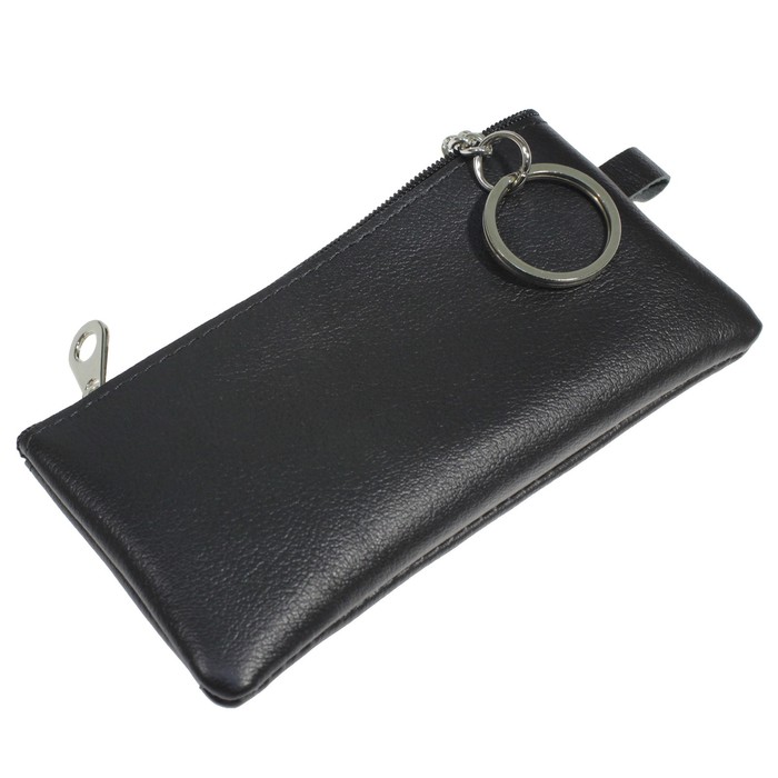 Ключница на молнии, цвет чёрный