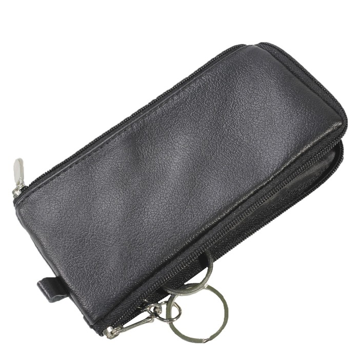 Ключница на молнии, цвет чёрный