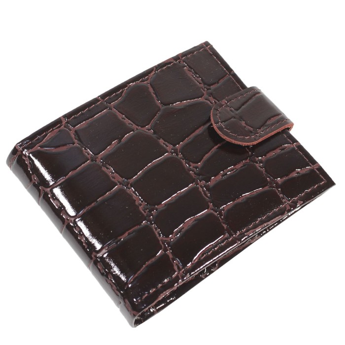 Портмоне, кнопка, н/к, цвет бордо скат Пр901-67