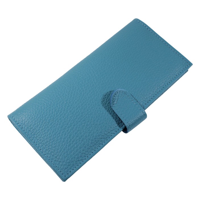 Купюрник жен., кнопка, н/к, цвет бирюза флотер Пр950-110