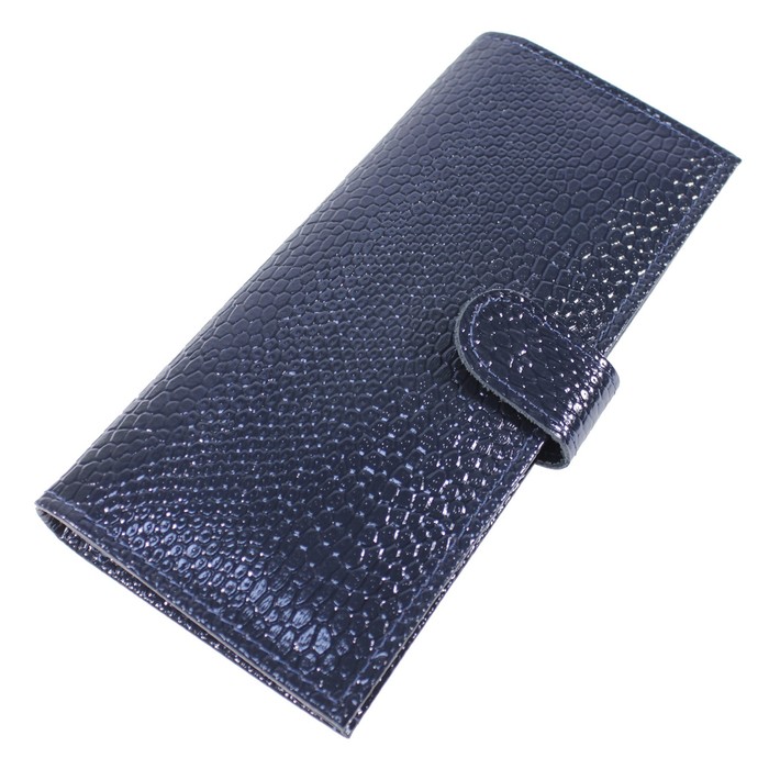 Купюрник жен., кнопка, н/к, цвет синяя змея Пр950-202