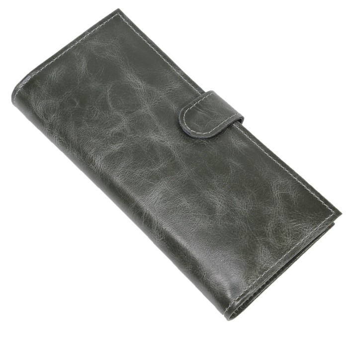 Купюрник жен., кнопка, н/к, цвет зелёный тёмный Пр950-205