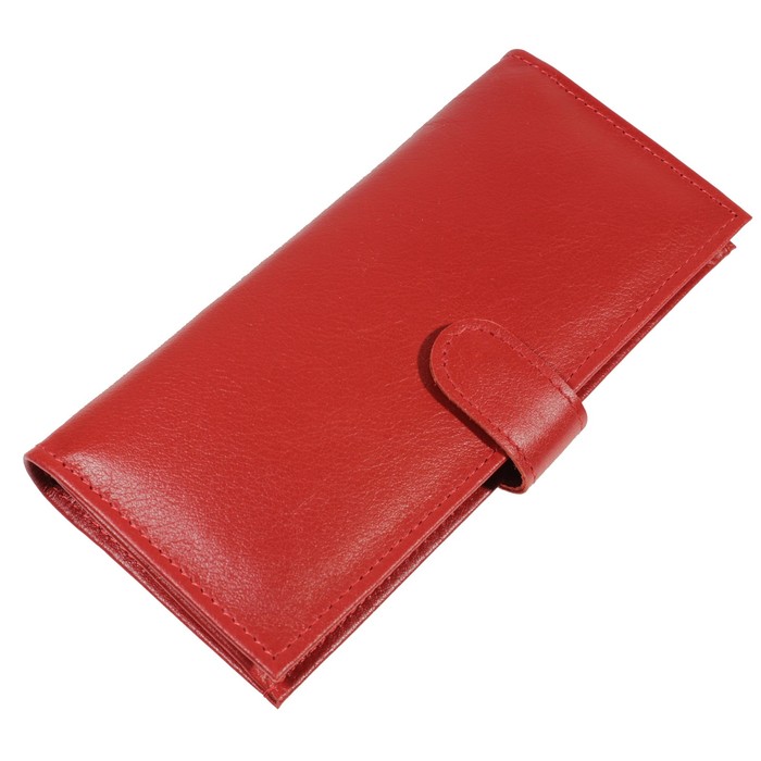 Купюрник жен., кнопка, н/к, цвет алый орфей Пр950-206