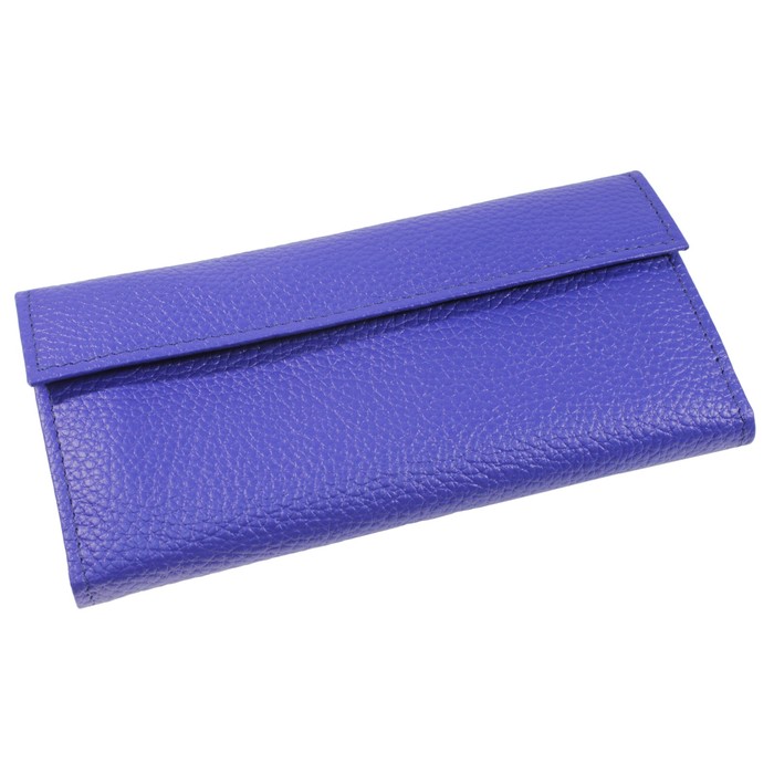 Кошелёк жен., кнопка, н/к, цвет васильковый флотер Пр952-105