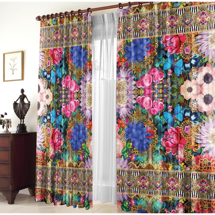 Комплект штор "Кьянти", размер 150х270 см-2 шт., габардин