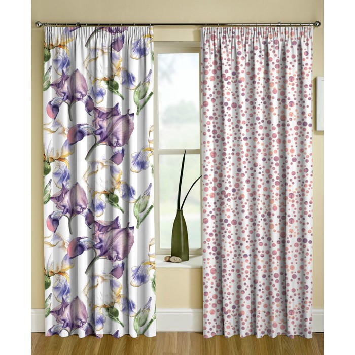 Комплект штор "Лайк", размер 150х270 см-2 шт., габардин