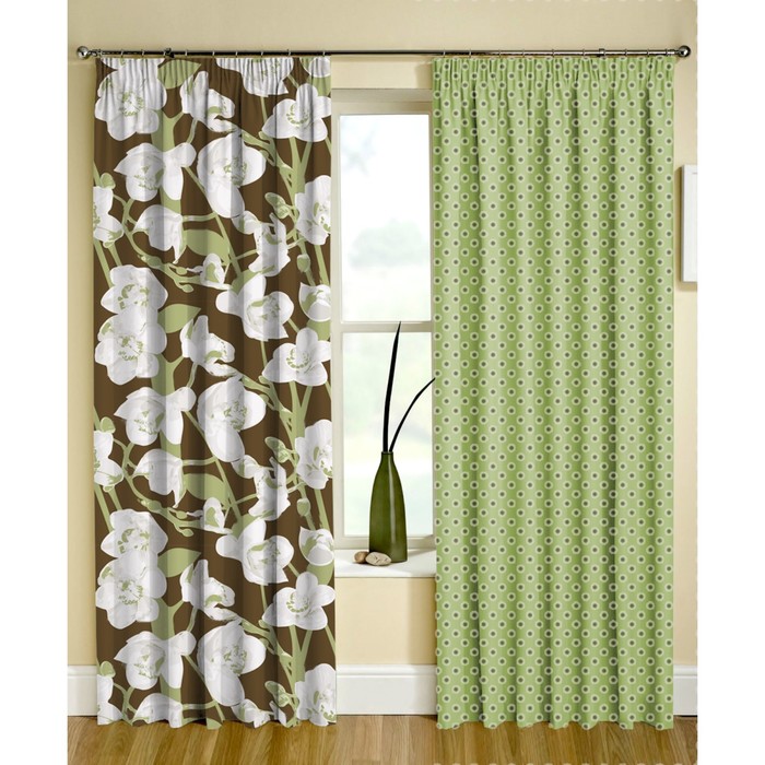 Комплект штор "Ретро", размер 150х270 см-2 шт., габардин