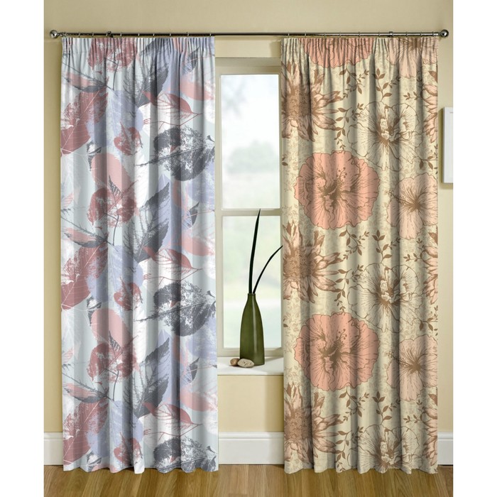 Комплект штор "Стайл", размер 150х270 см-2 шт., габардин