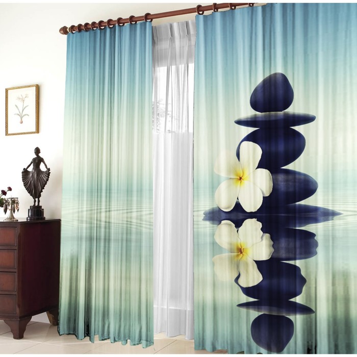 Комплект штор "Ундина", размер 150х270 см-2 шт., габардин