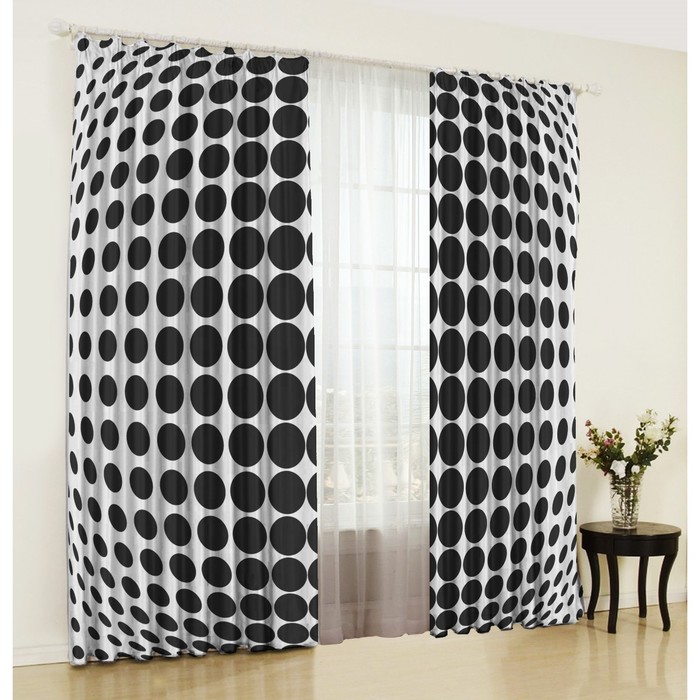 Комплект штор "Иллюзия", размер 150х270 см-2 шт., габардин