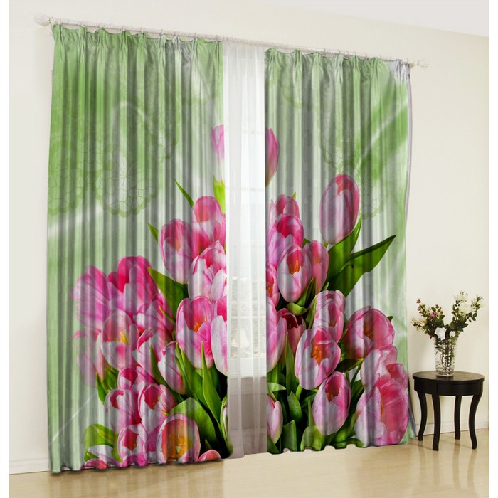 Комплект штор "Март", размер 150х270 см-2 шт., габардин