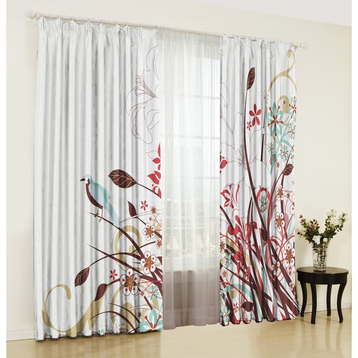 Комплект штор "Порыв", размер 150х270 см-2 шт., габардин